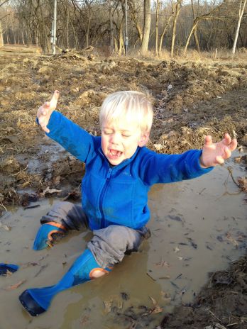 Ryker in mud